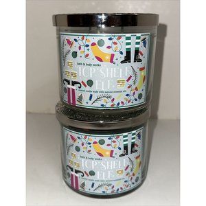 2 Bath & Body Works TOP SHELF ELF 2023 Scented 3-Wick Candle 14.5 oz NEW Set Lot